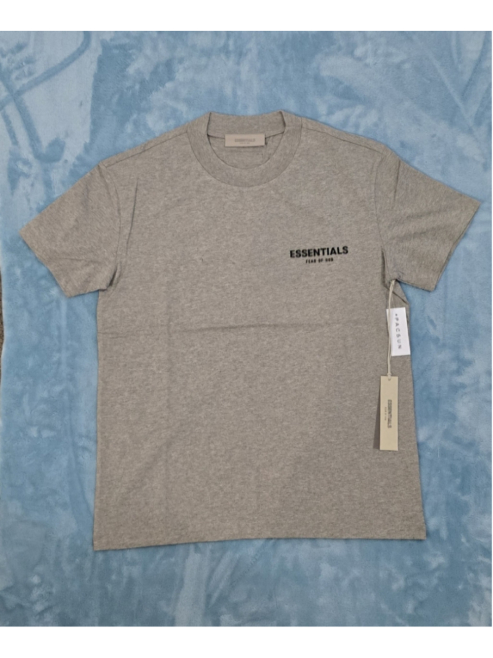 Men's Essentials Fear of God Short Sleeve Tee, Size S, Dark oatmeal